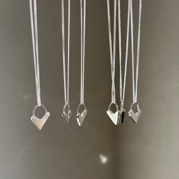Darling Heart Necklace - Silver