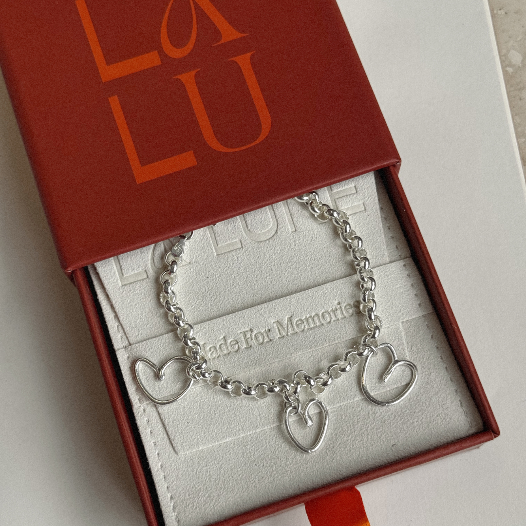 Albie Heart Bracelet - Silver