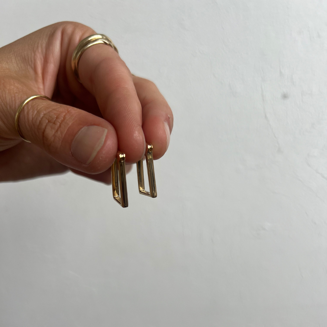 Zeya Hoops - Gold Vermeil