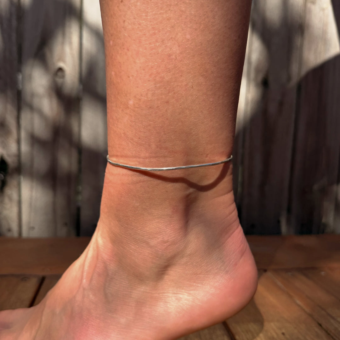 Capri Anklet Cuff - Silver