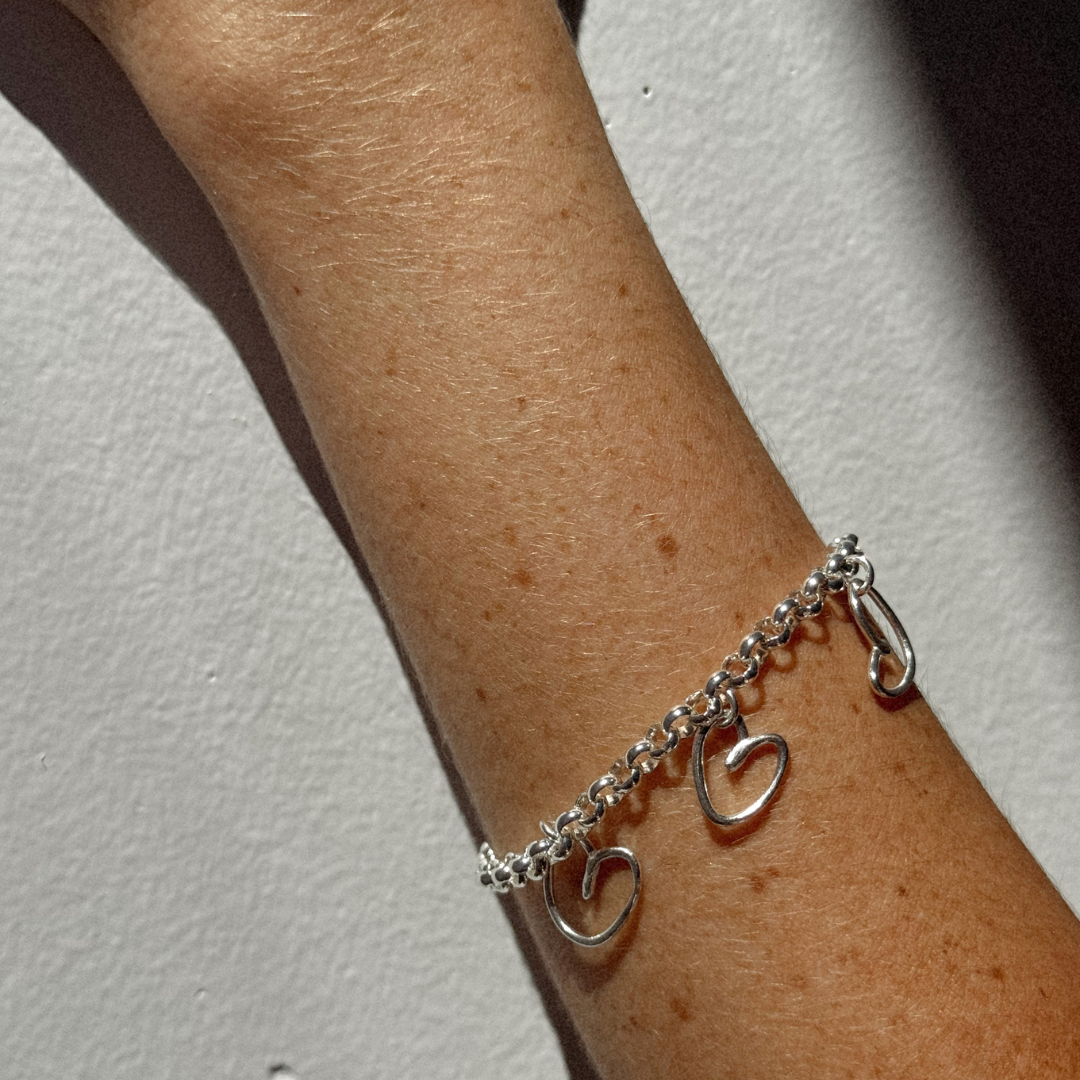 Albie Heart Bracelet - Silver