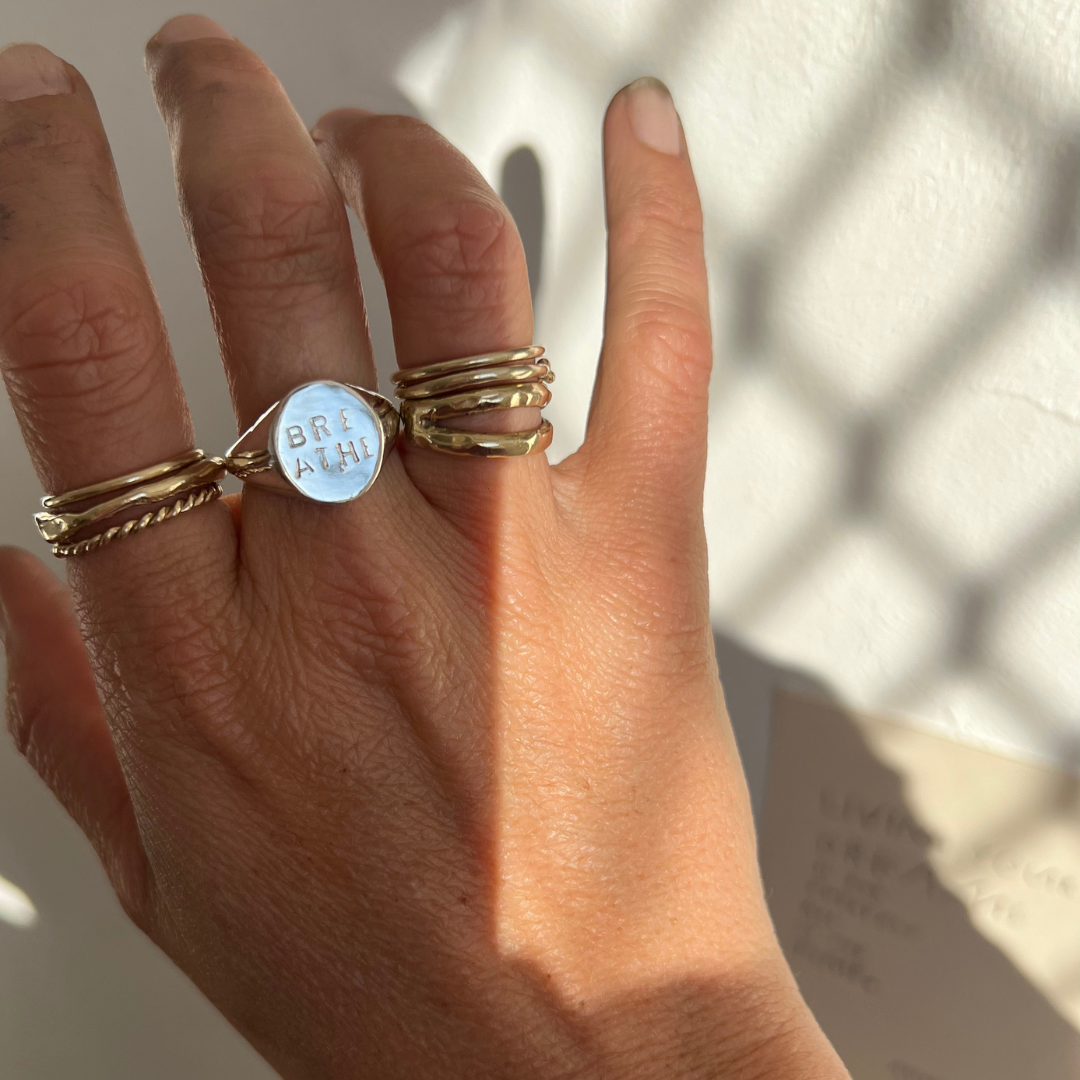 Signet Ring Large Face - Silver