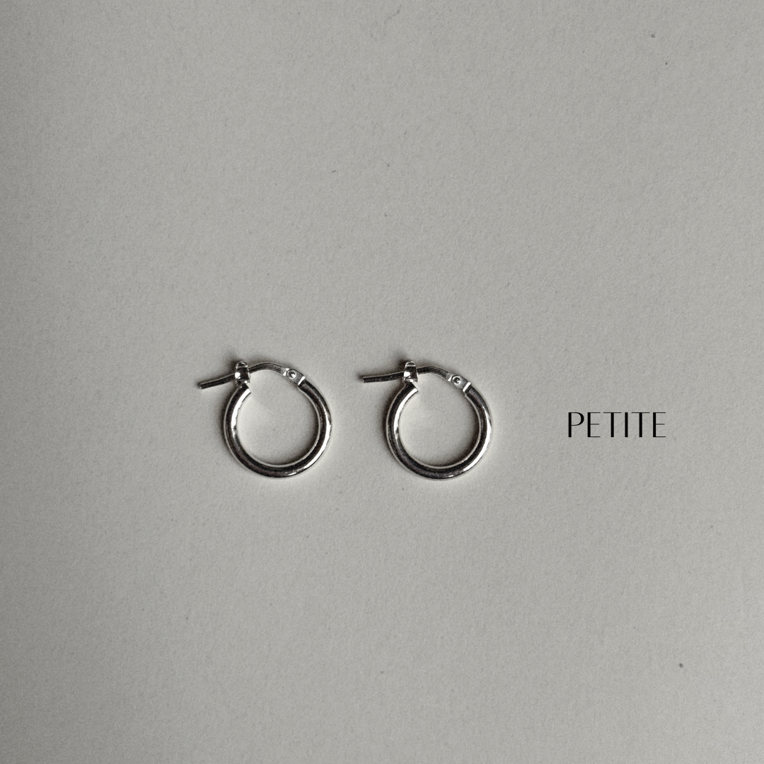 Italian Hoops - Silver