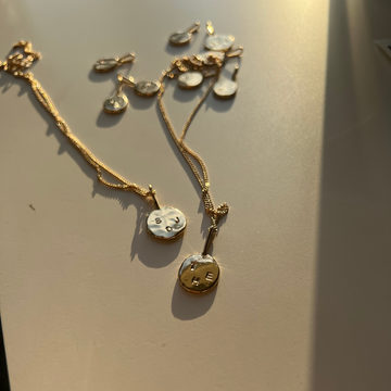 3 Initial Necklace & Zuri Chain - Gold Vermeil