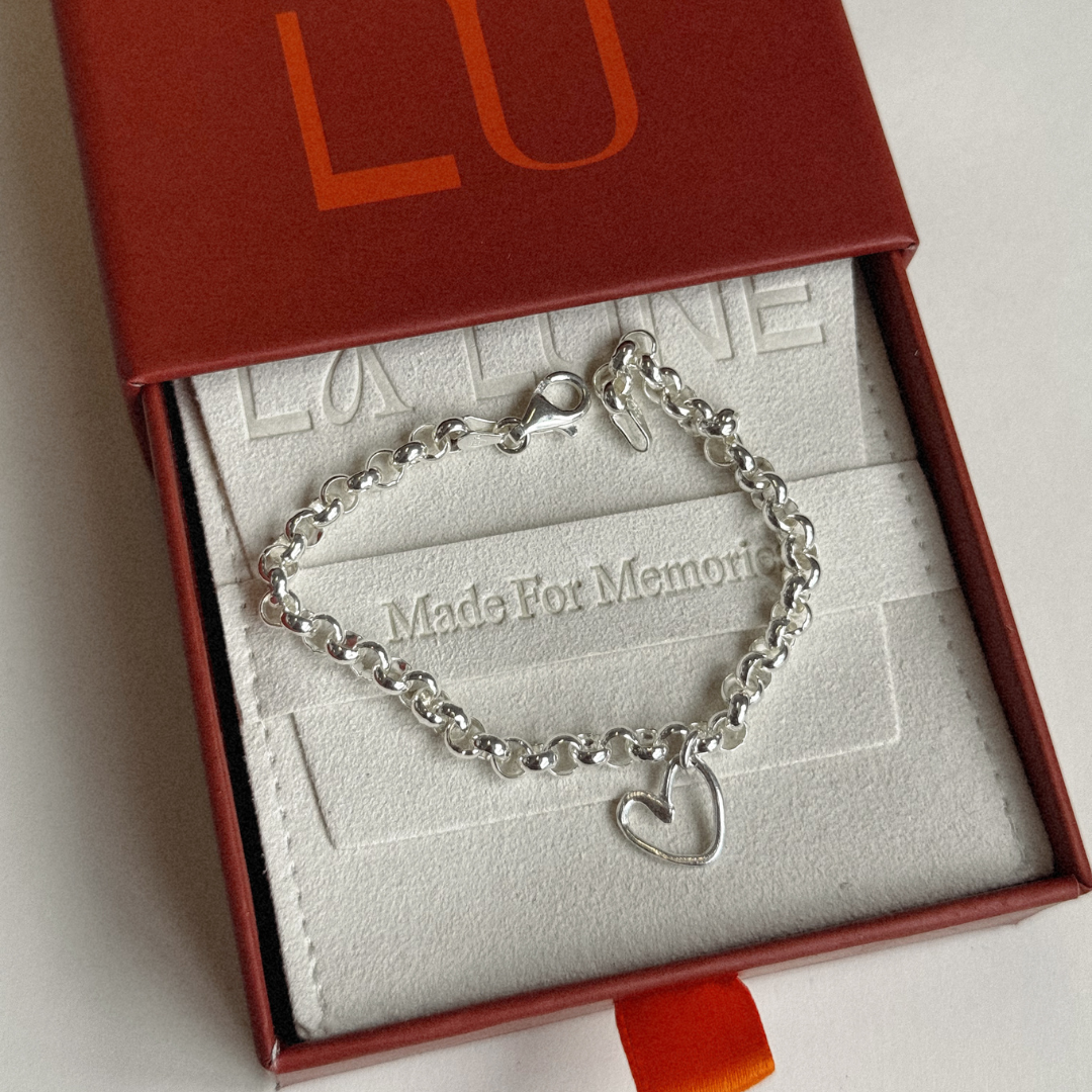 Albie Heart Bracelet - Silver