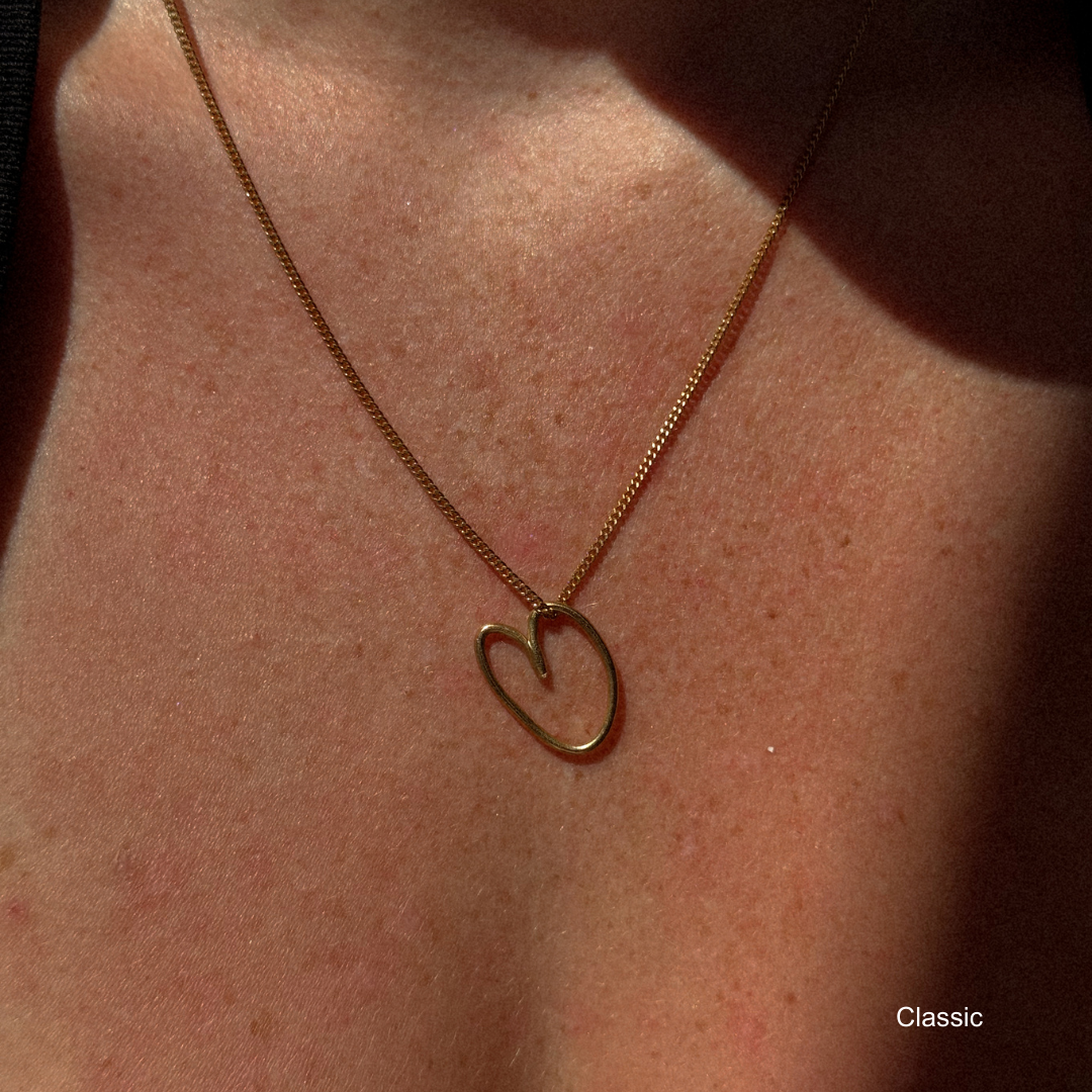 Albie Heart Necklace - Gold Vermeil