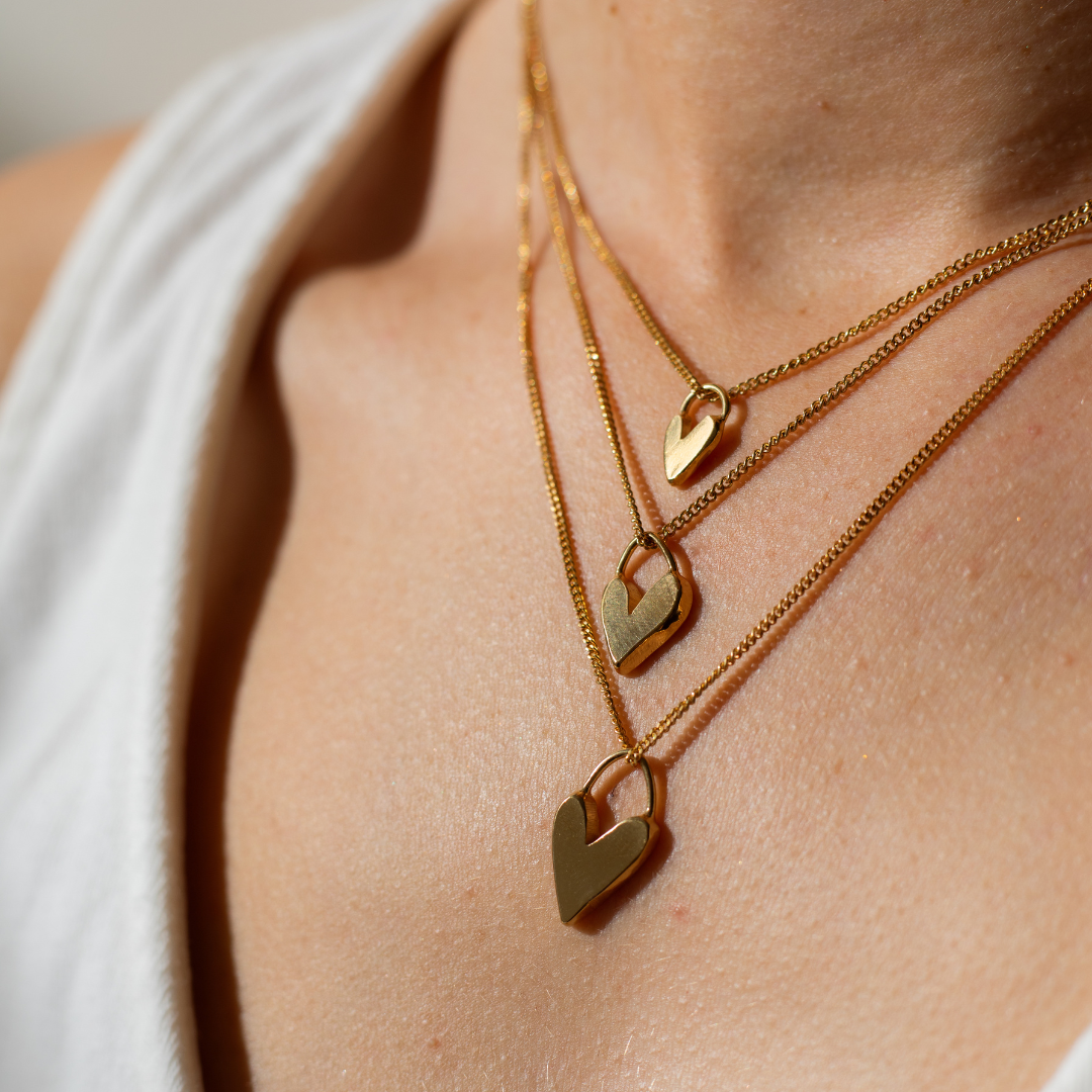 Darling Heart Necklace - Gold Vermeil