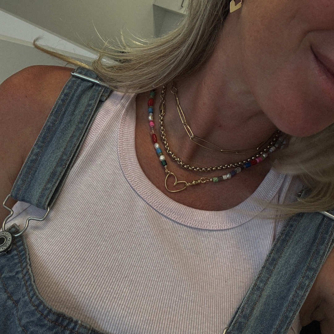 Albie Heart Beaded Necklace