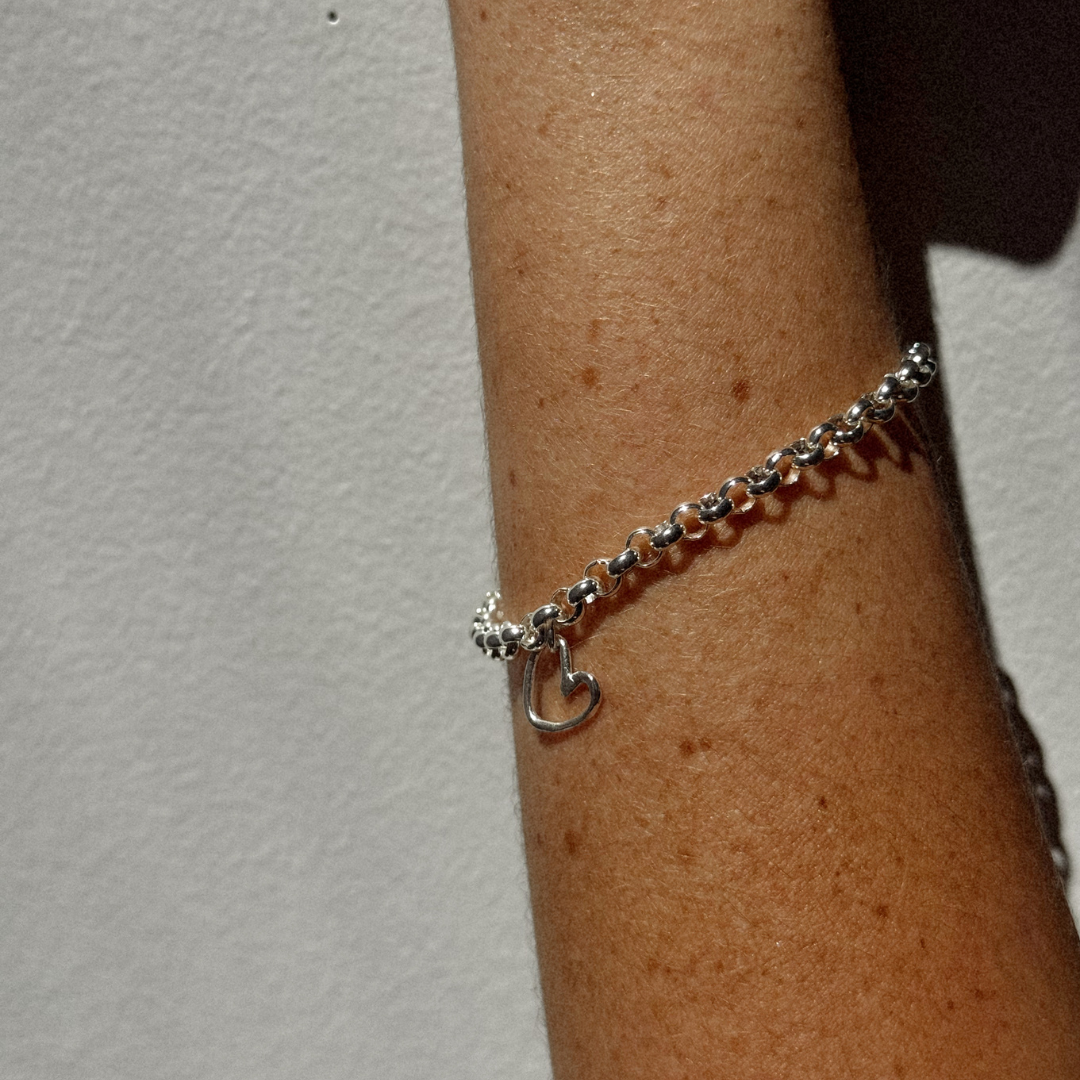 Albie Heart Bracelet - Silver