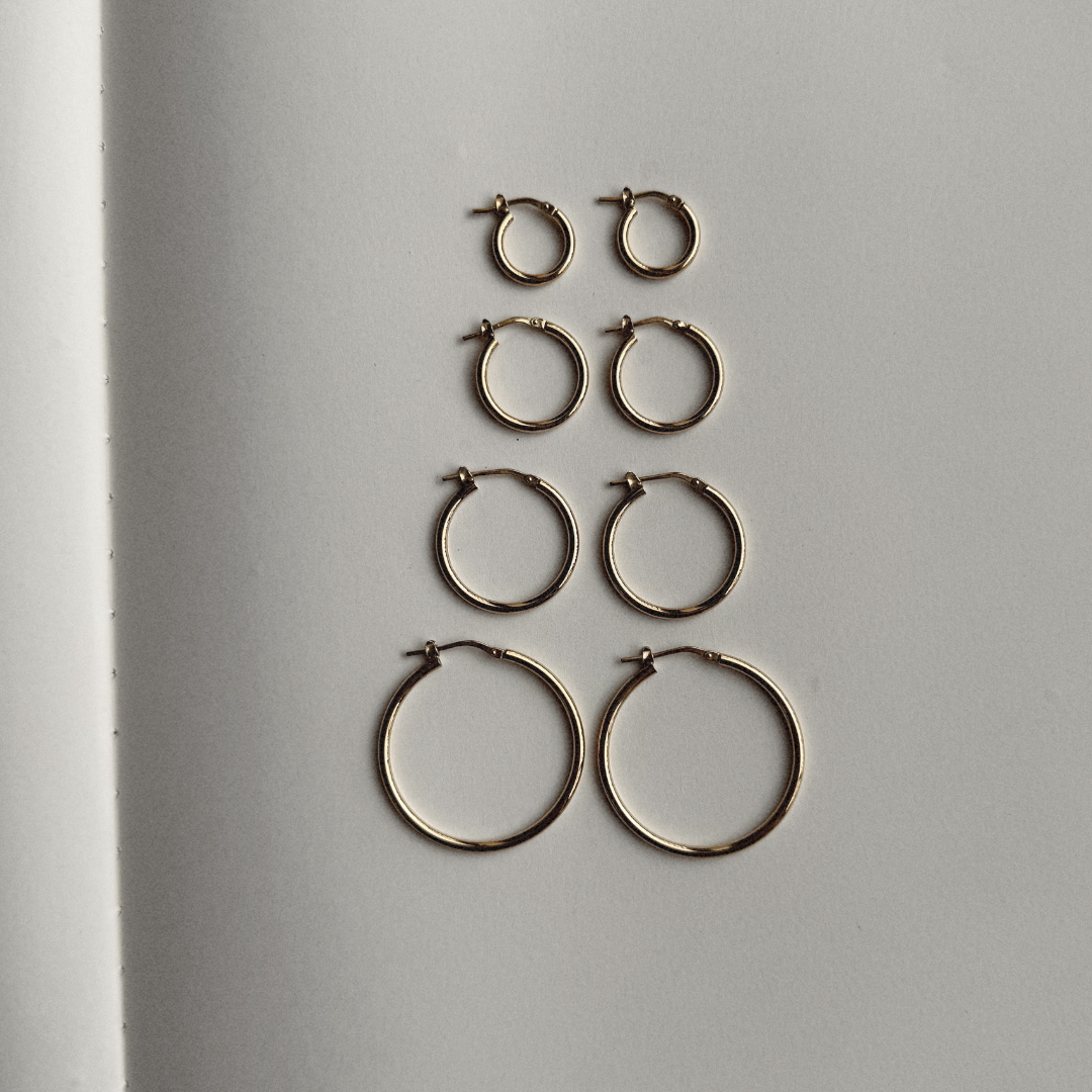Italian Hoops - Gold Vermeil