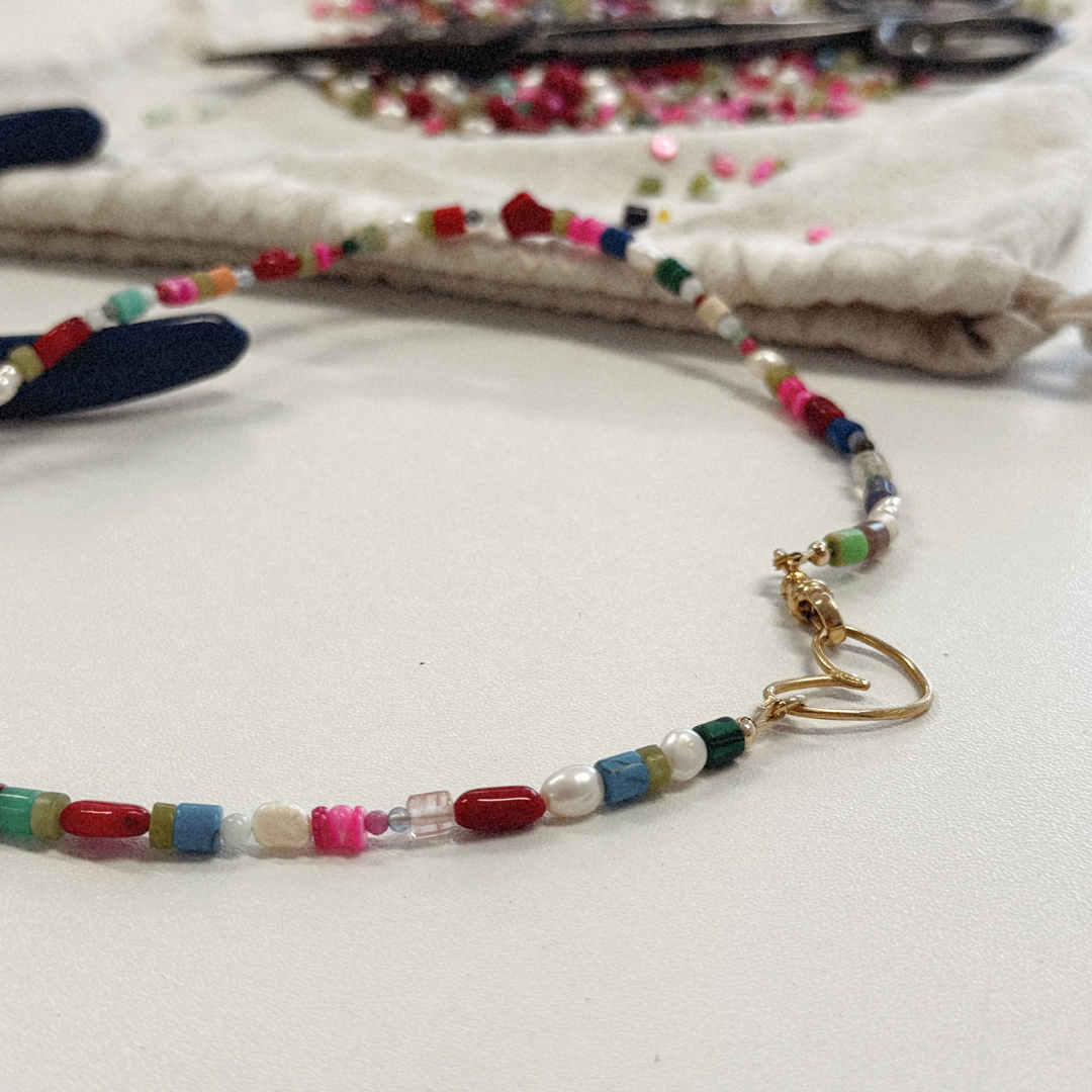 Albie Heart Beaded Necklace