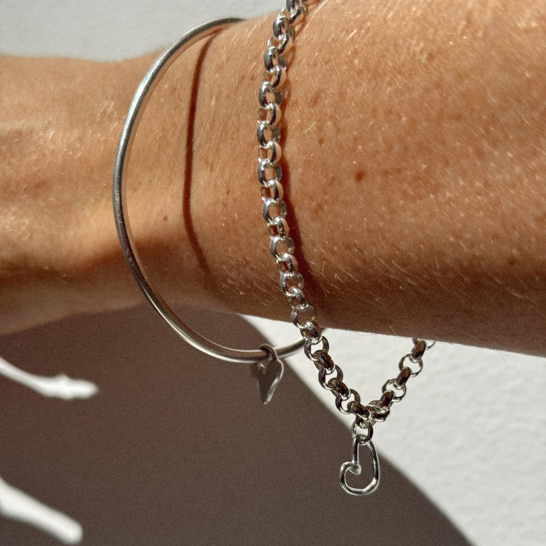 Albie Heart Bracelet - Silver