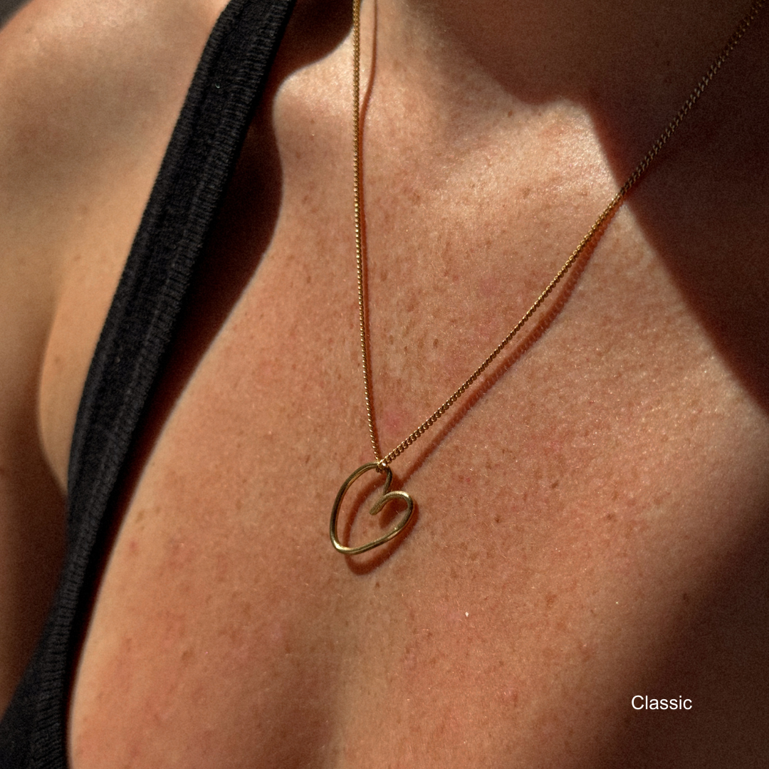 Albie Heart Necklace - Gold Vermeil