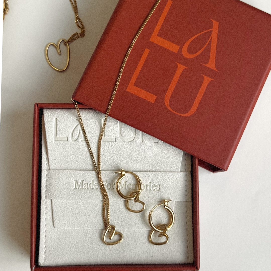 Albie Heart Necklace - Gold Vermeil