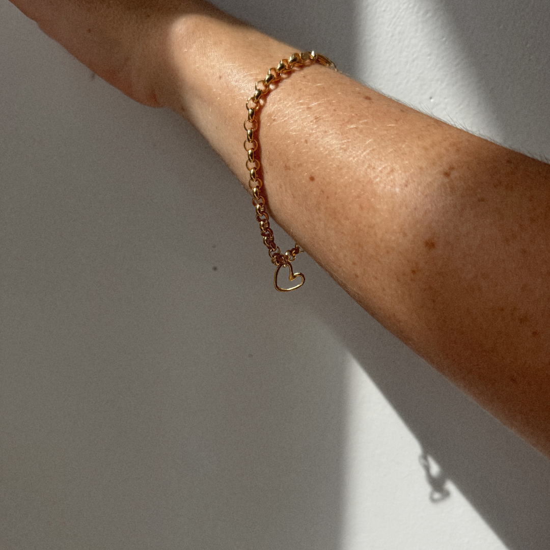 Albie Heart Bracelet - Gold Vermeil