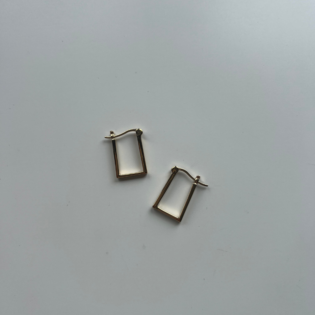 Zeya Hoops - Gold Vermeil