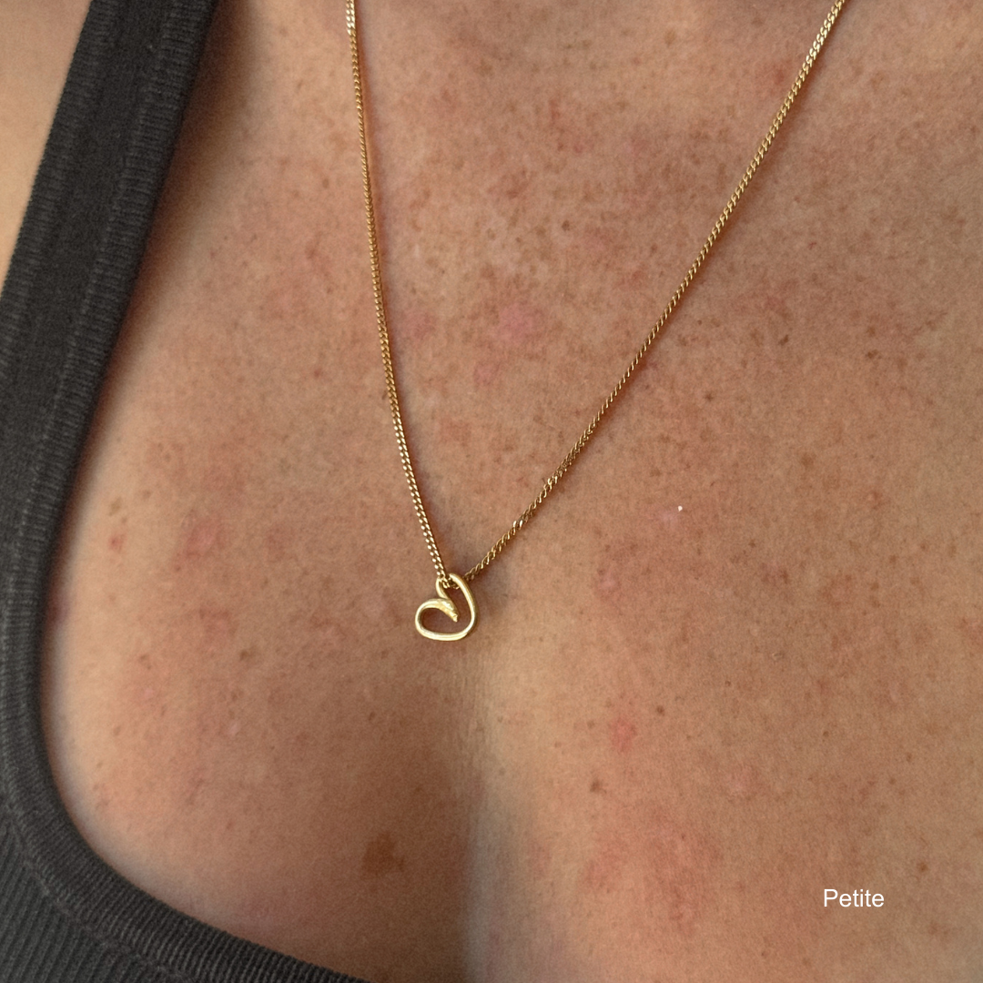 Albie Heart Necklace - Gold Vermeil