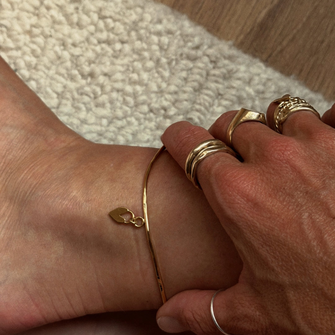 Capri Anklet Cuff - Gold Vermeil