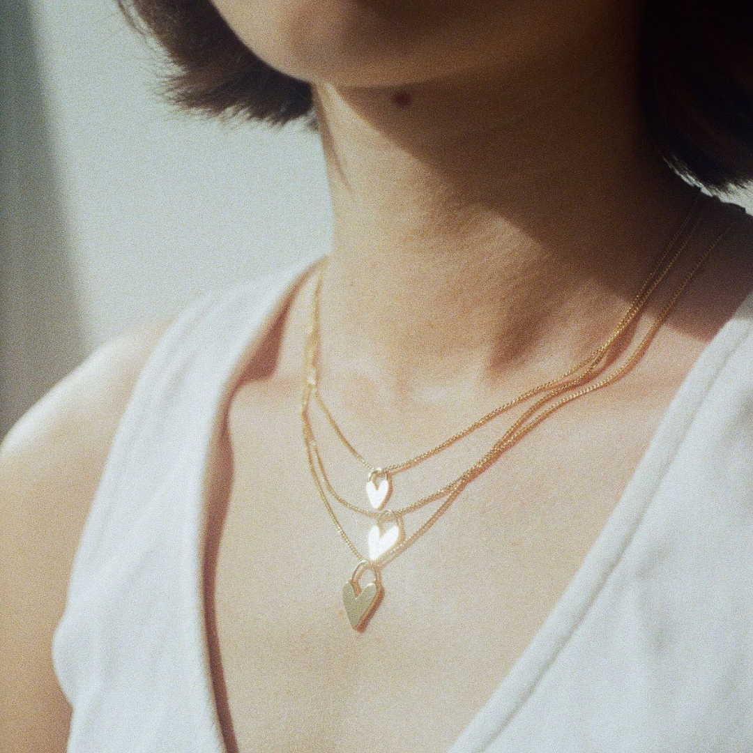 Darling Heart Necklace - Silver
