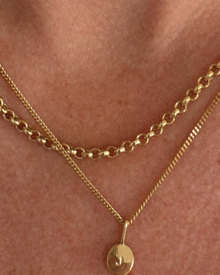 Initial Necklace Petite - Gold Vermeil