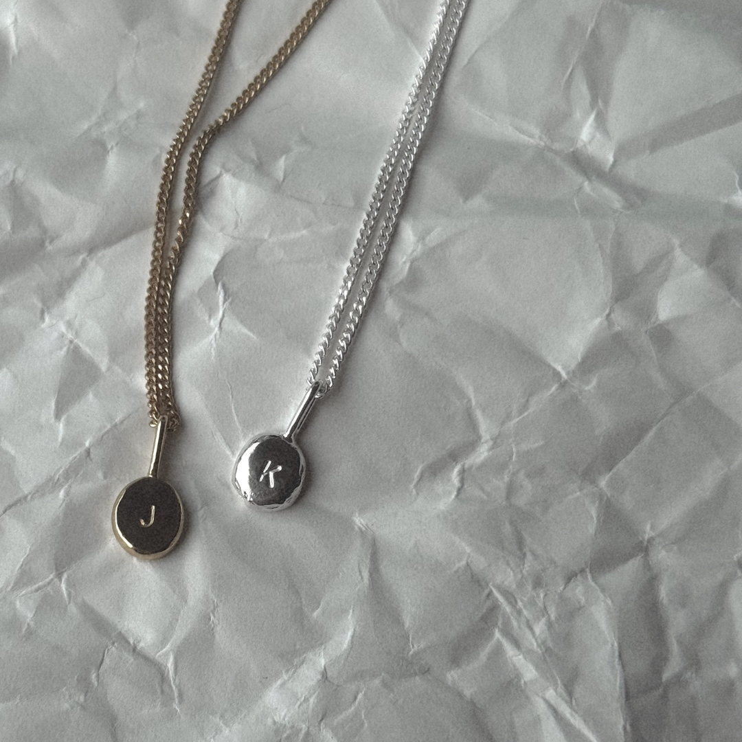Initial Necklace Petite - Silver