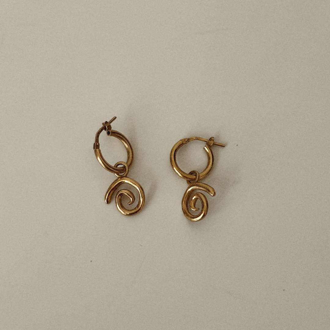 Spiral Hoops - Gold Vermeil