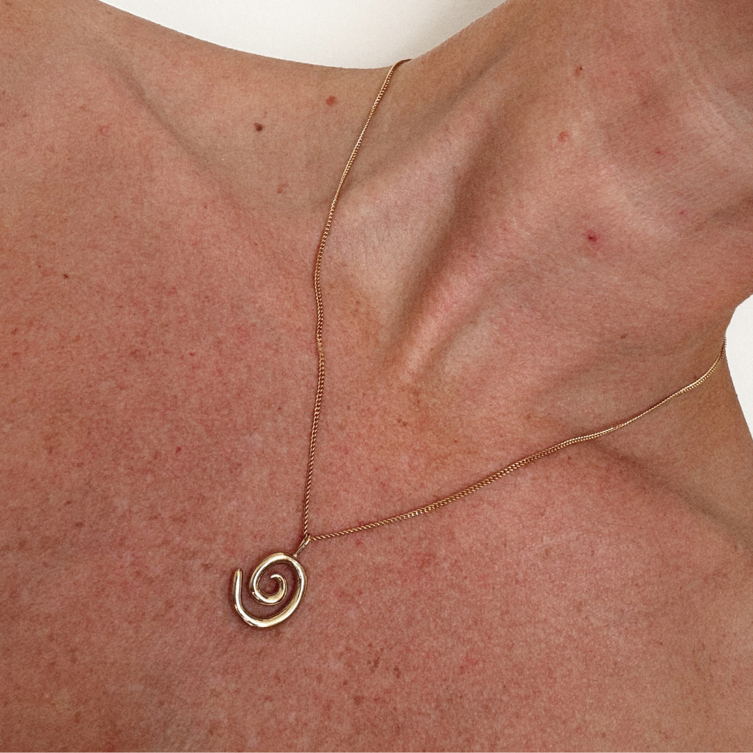 Spiral Necklace - Silver