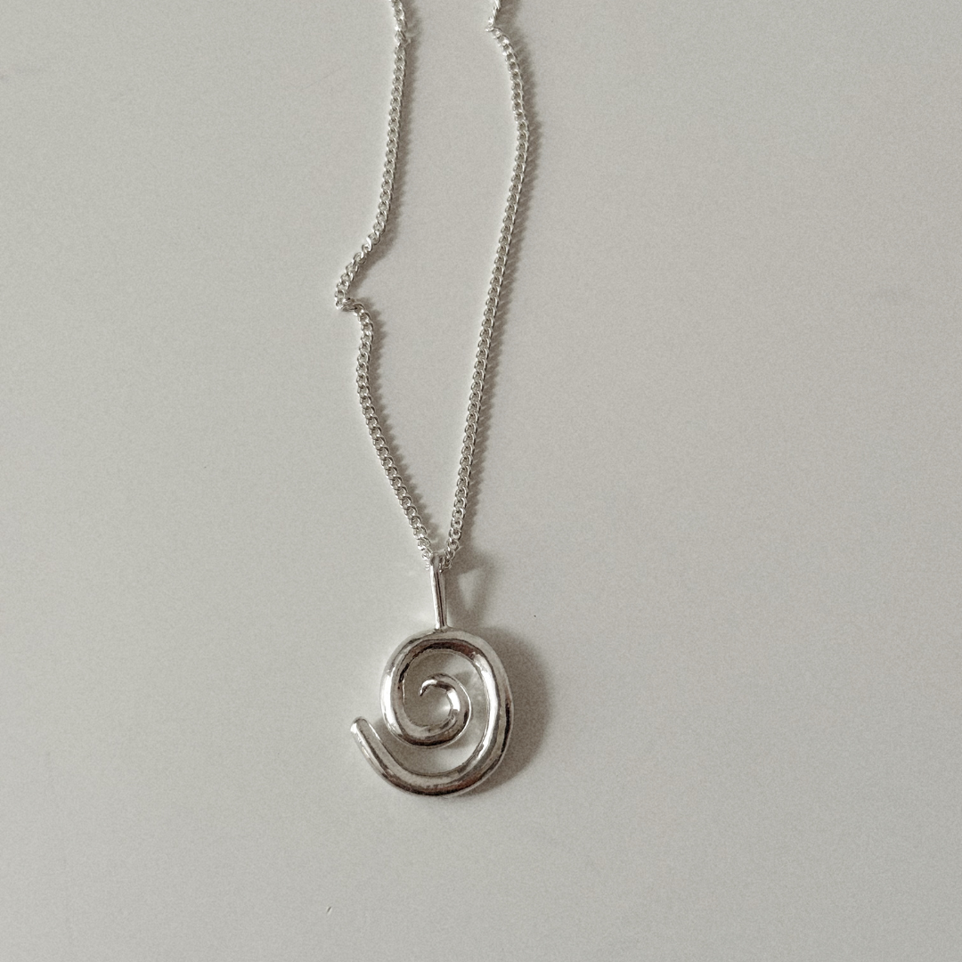 Spiral Necklace - Silver