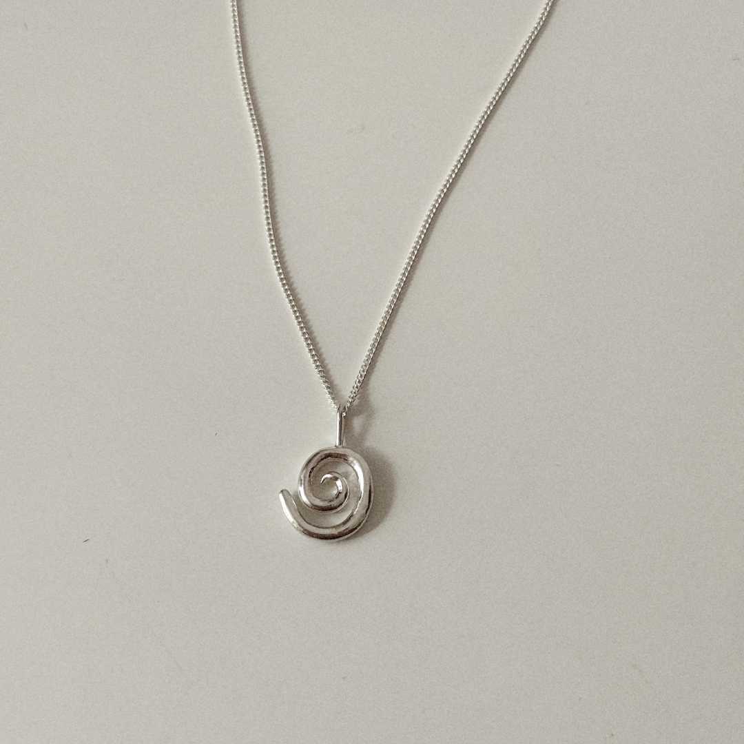 Spiral Necklace - Silver