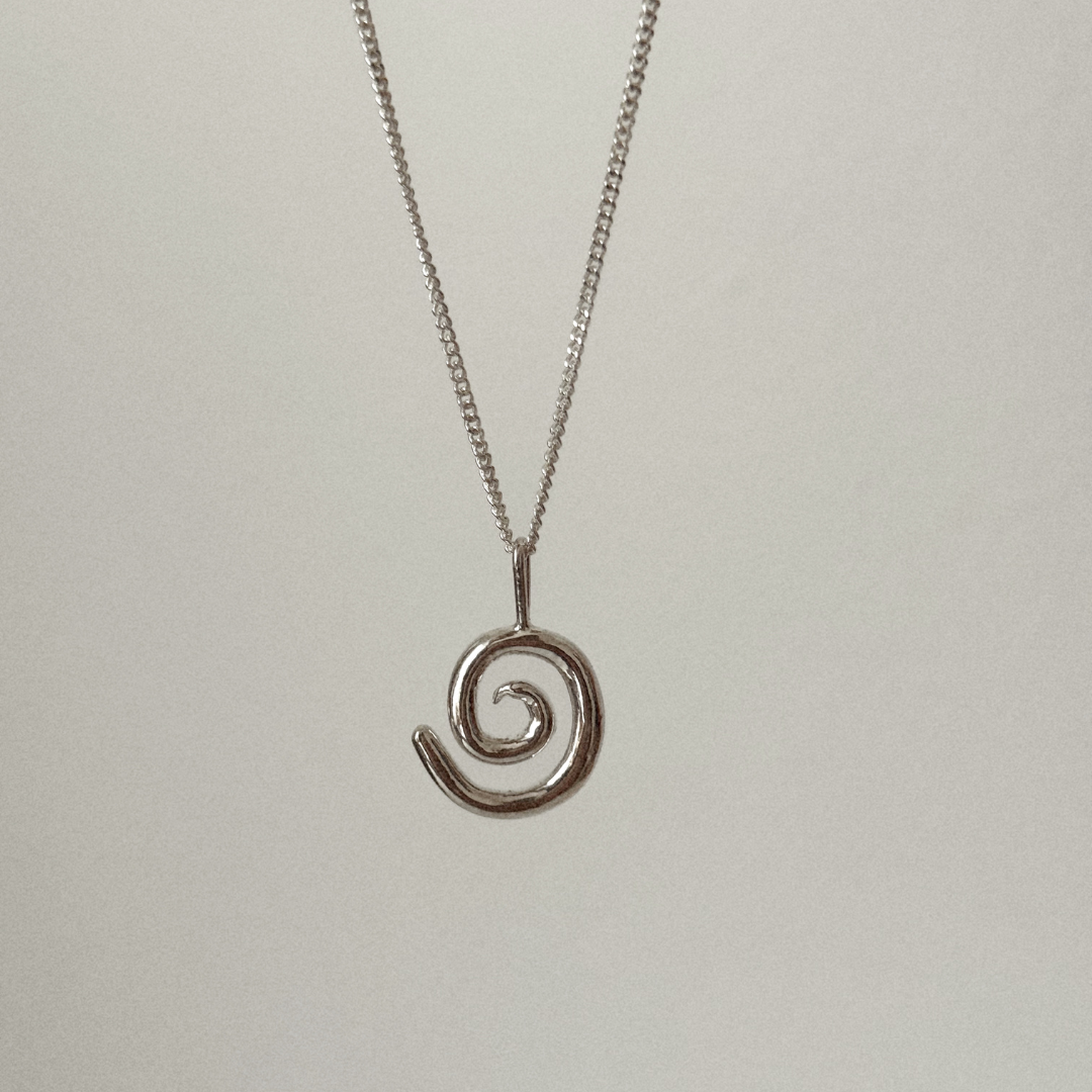 Spiral Necklace - Silver