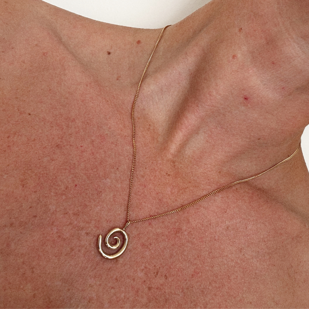 Spiral Necklace - Gold Vermeil
