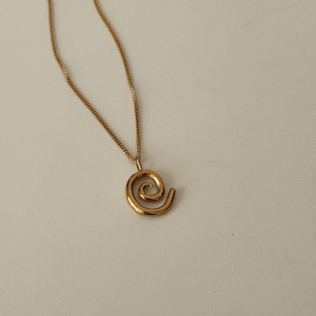 Spiral Necklace - Gold Vermeil