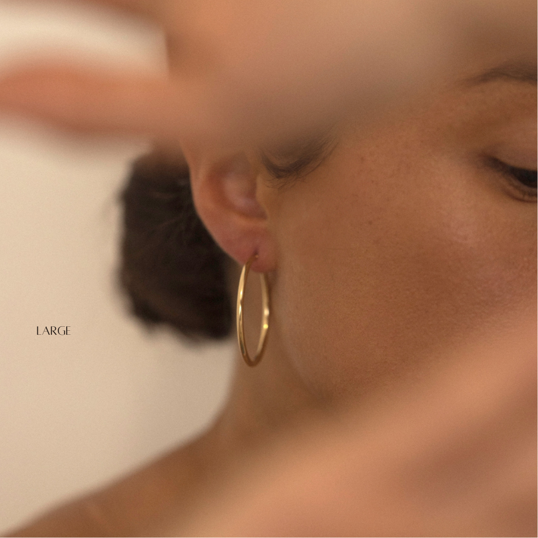 Italian Hoops - Gold Vermeil