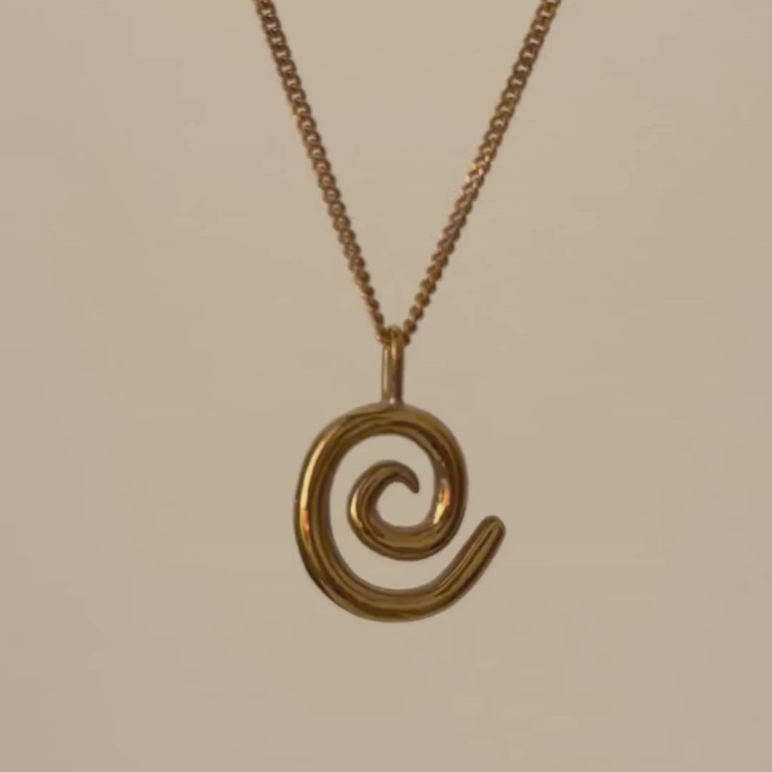Spiral Necklace - Gold Vermeil