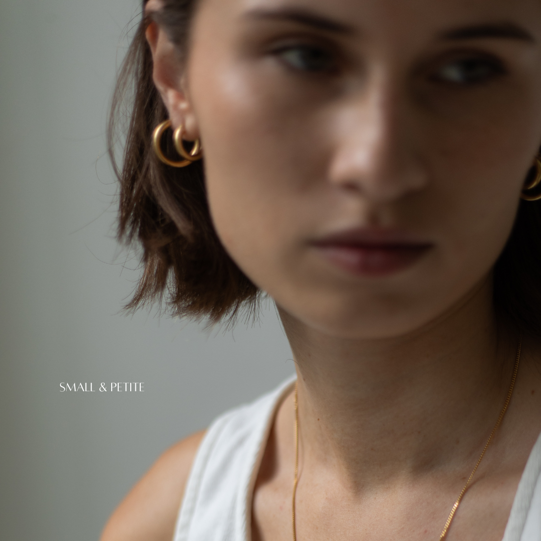 Italian Hoops Chunky - 9ct Yellow Gold