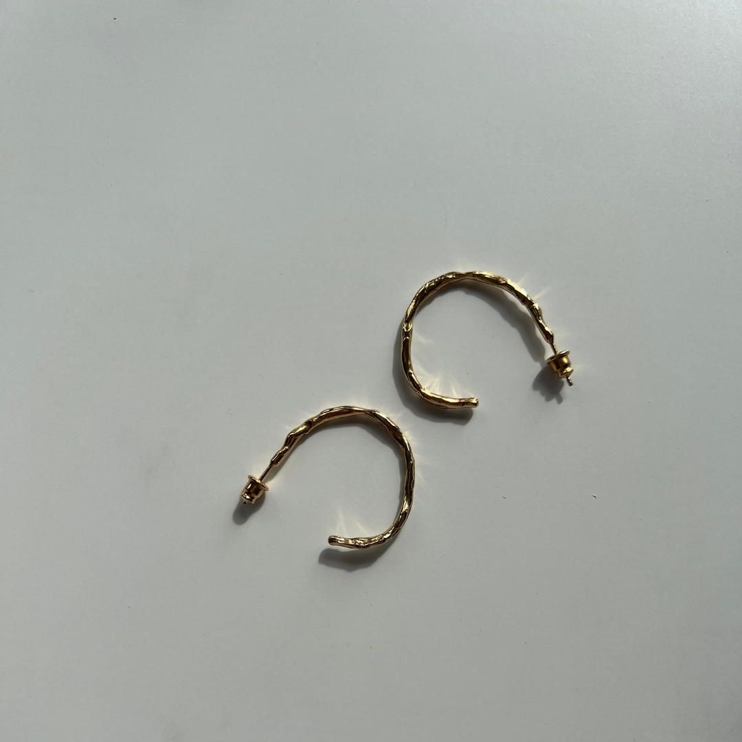 Nola Hook Earrings - Gold Vermeil