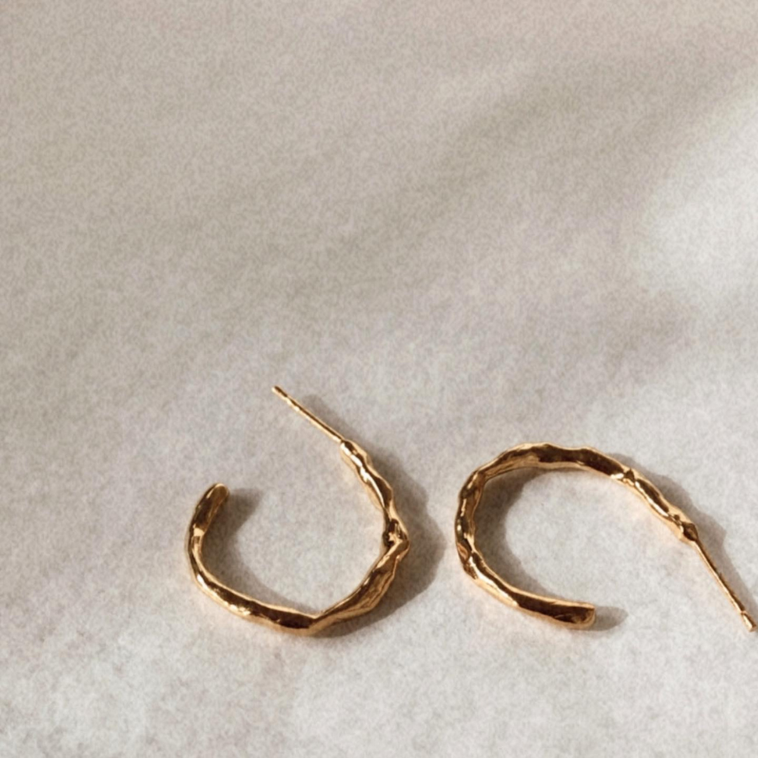 Nola Hook Earrings - Gold Vermeil