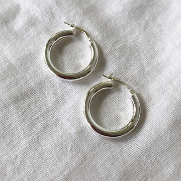 Orla Hoops Small+ - Silver