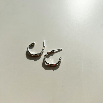 Nola Hook Earrings - Silver