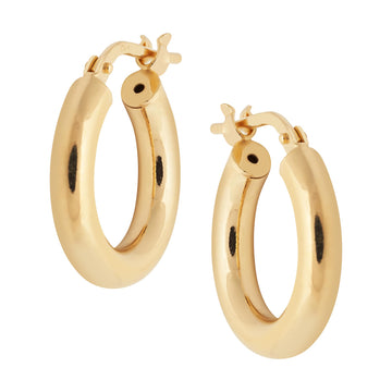 Orla Hoops Small+  - Gold Vermeil