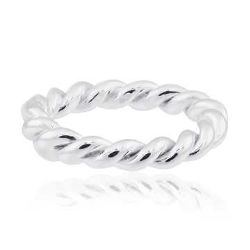 Rope Ring - Silver