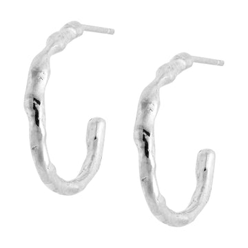 Nola Hook Earrings - Silver