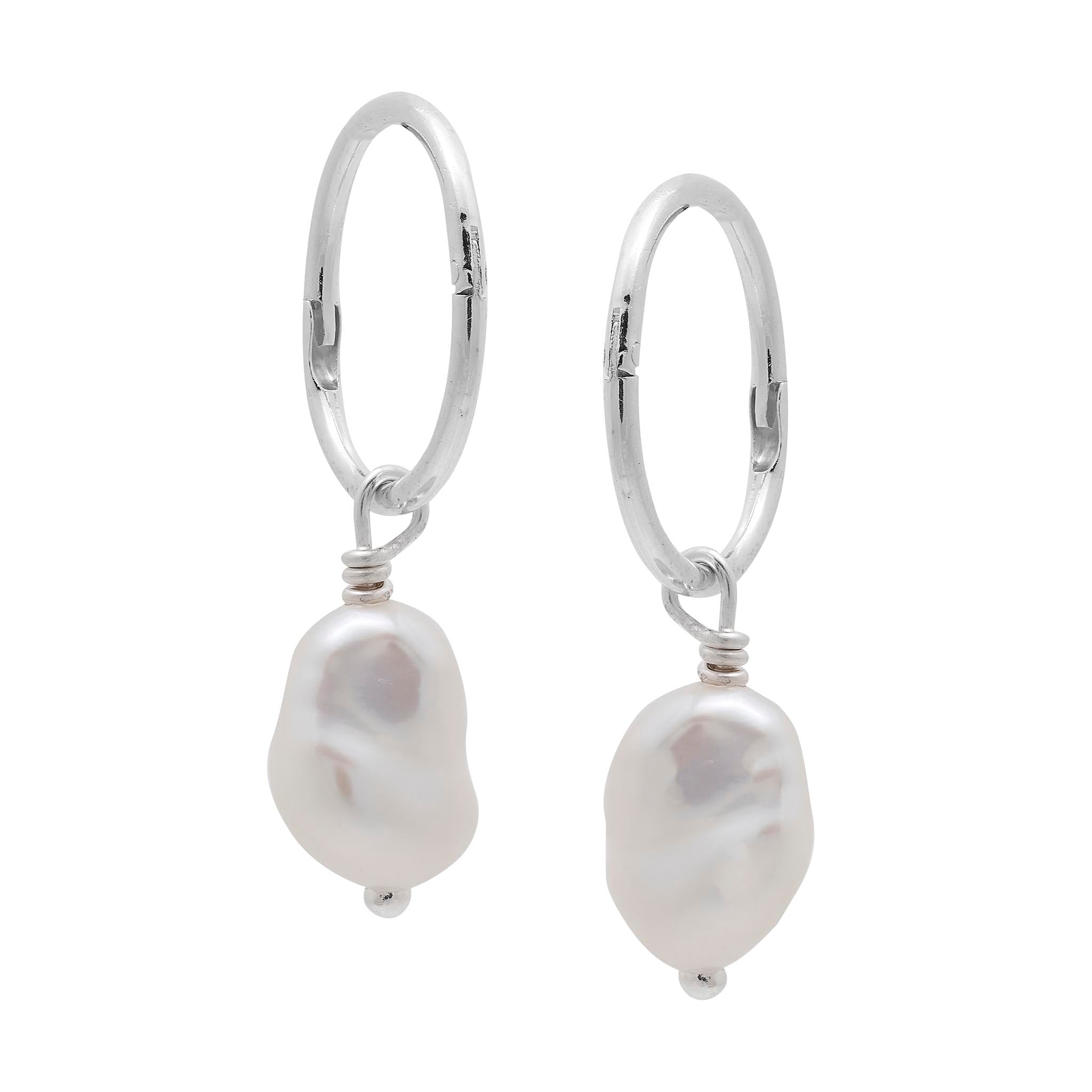 Tamsin Pearl Sleepers - Silver